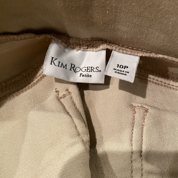 Kim Rogers Petite Khaki Pants - Picture 4 of 4